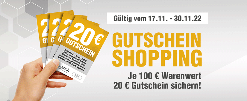 Gutschein Shopping-Aktion
